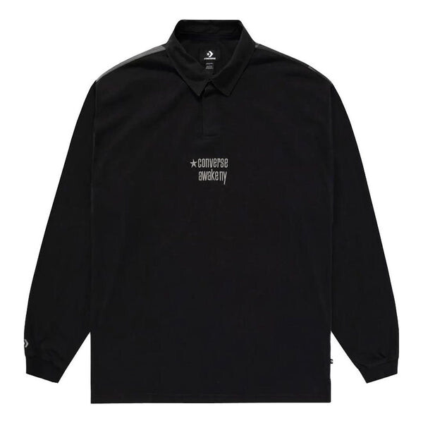 

Рубашка поло x awake ny rugby shirt 'black' Converse, черный