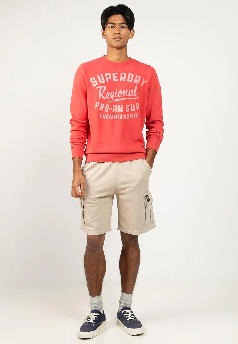 Толстовка, свободный крой, Lo-Fi Outdoors Superdry, красный — фото 4