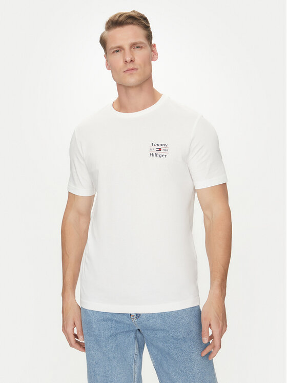 

Футболка обычного кроя Stack MW0MW38622 Tommy Hilfiger, белый