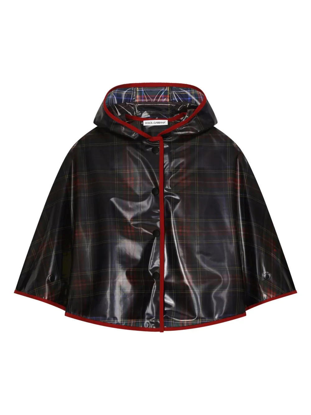 

Кейп в клетку Dolce & Gabbana Kids, синий
