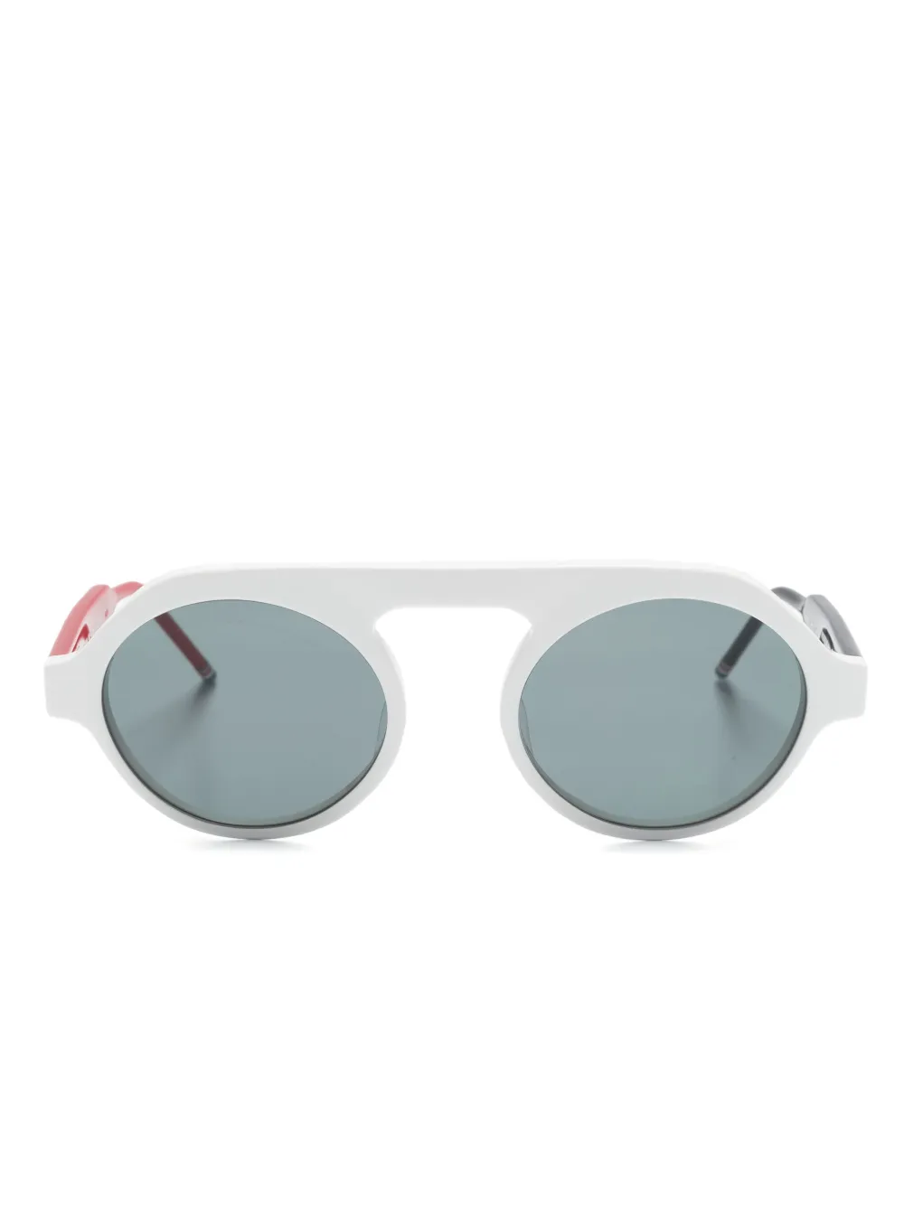 

Солнцезащитные очки в круглой оправе Thom Browne Eyewear, белый