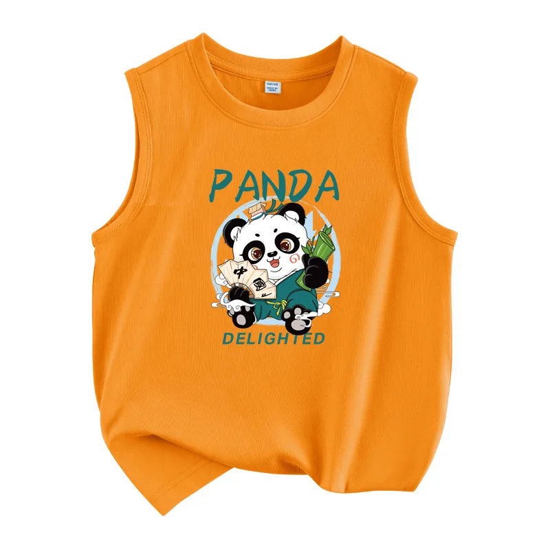 Детский топ и камисоль с круглым вырезом WARRIOR, Orange/H China Panda