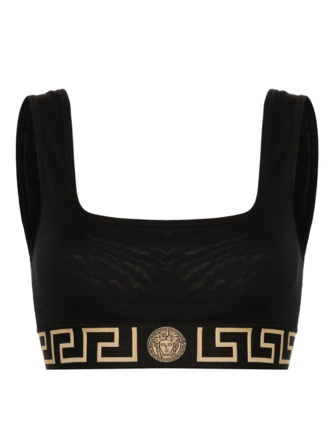 

Versace укороченный топ с головой Медузы, черный
