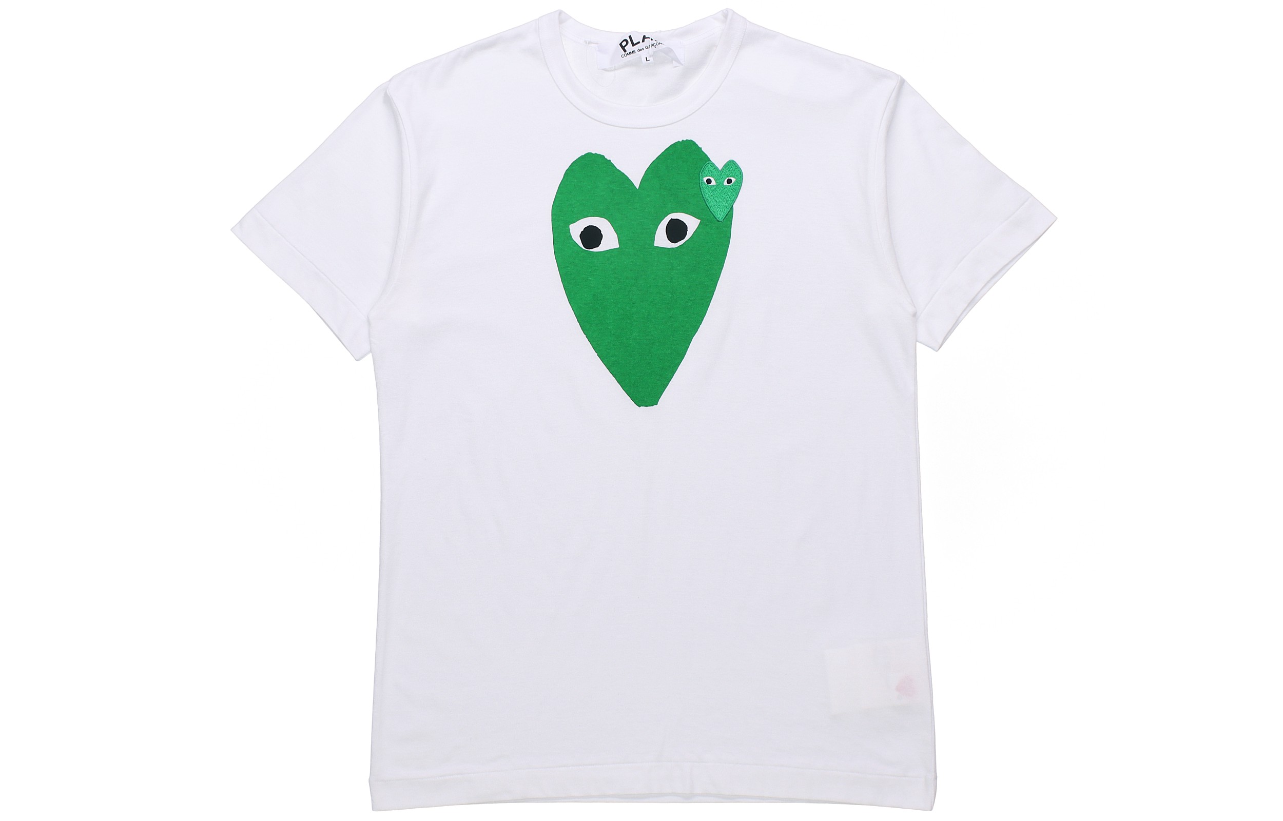 

CDG Play Футболка Comme Des Garcons Play Green Hearts, Зеленый, CDG Play Футболка Comme Des Garcons Play Green Hearts