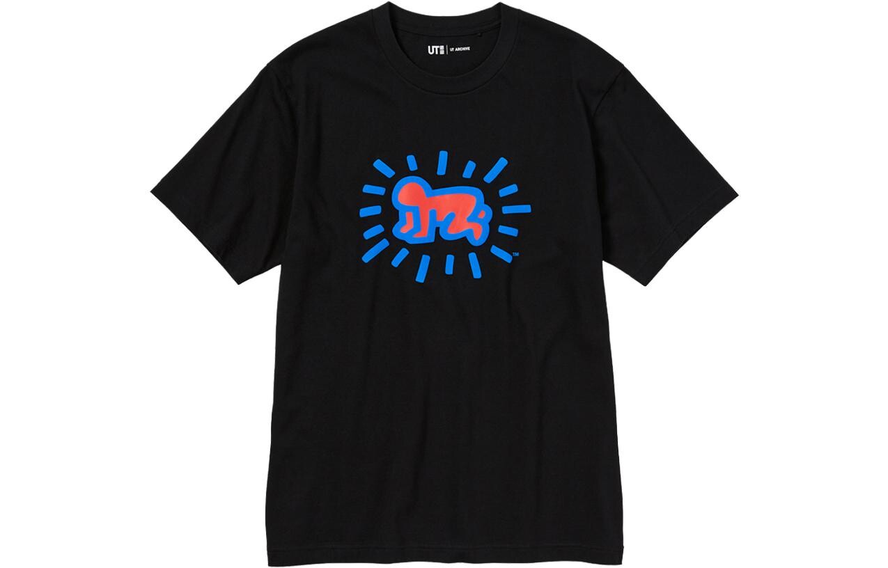 

UNIQLO Футболка унисекс, цвет Black