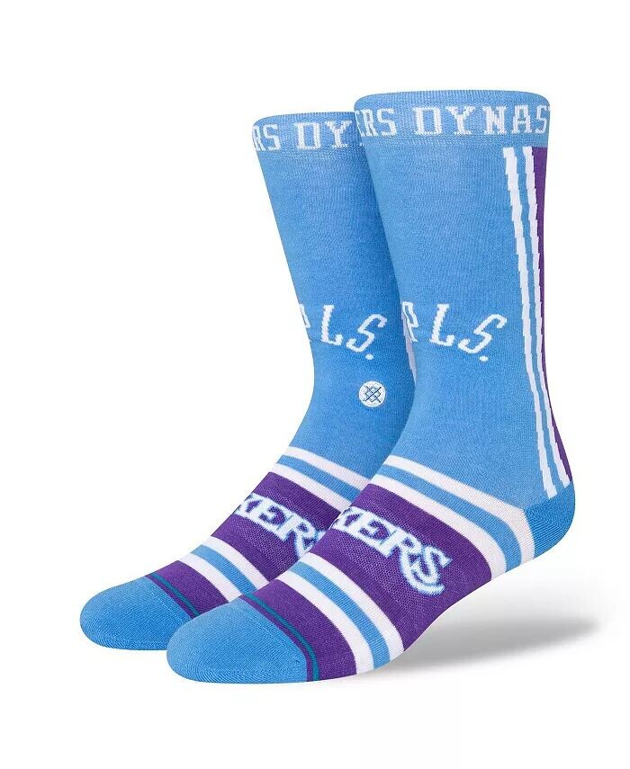 

Мужские голубые носки для экипажа Los Angeles Lakers 2021/22 City Edition Crew Stance