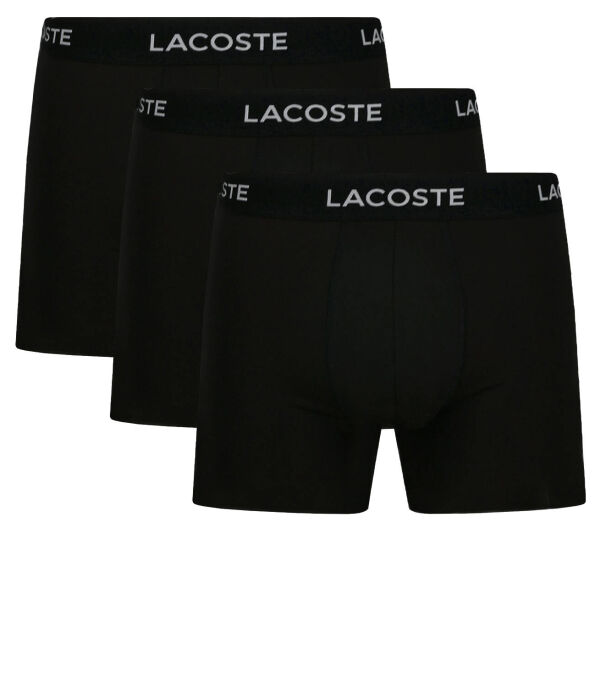 

Боксеры Lacoste с логотипом 3 шт, черный