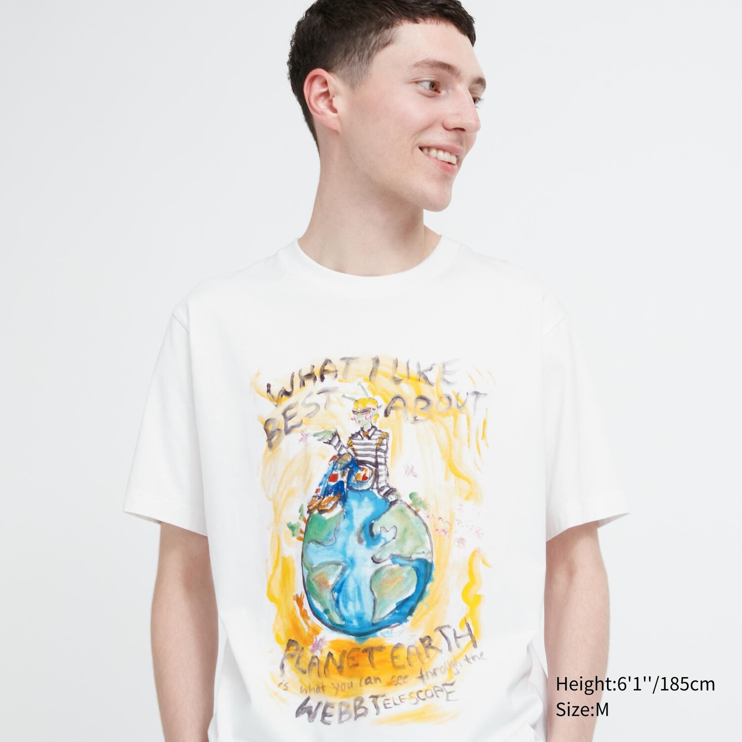 

Футболка с рисунком «Мир для всех» (Франческо Риссо) Uniqlo, белый