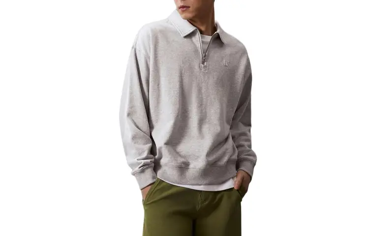 

Толстовка мужская P01 - светло-серый вереск Calvin Klein, цвет P01 - Lt Gray Heather