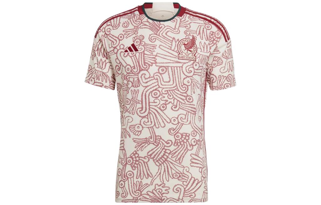 Мексика 22 Выездная футболка US Sizing Adidas, красный/белый — фото 3