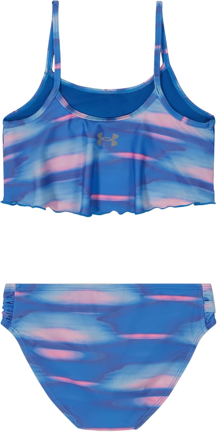 Комплект бикини для девочек Under Armour Girls из двух частей, Viral Blue Blur — фото 2
