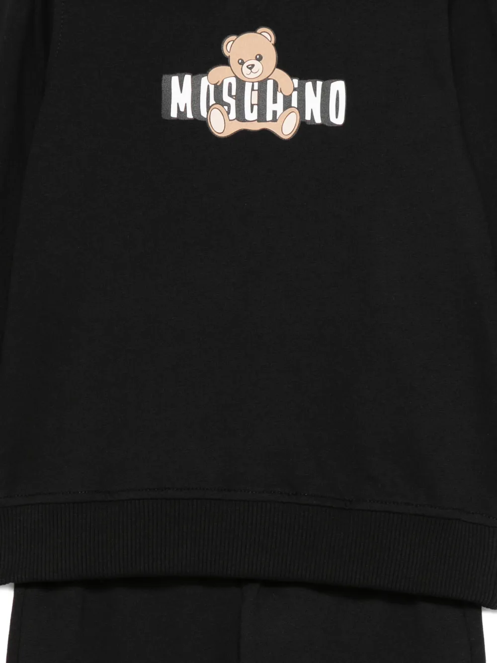 Спортивный костюм с графическим принтом Moschino Kids, черный — фото 3