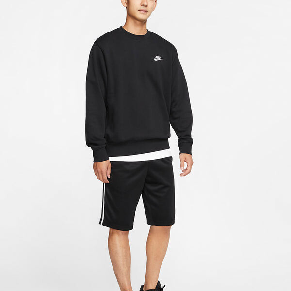 Толстовка Nike AS Men's Nike Sportswear Club CRW FT Black, черный — фото 2