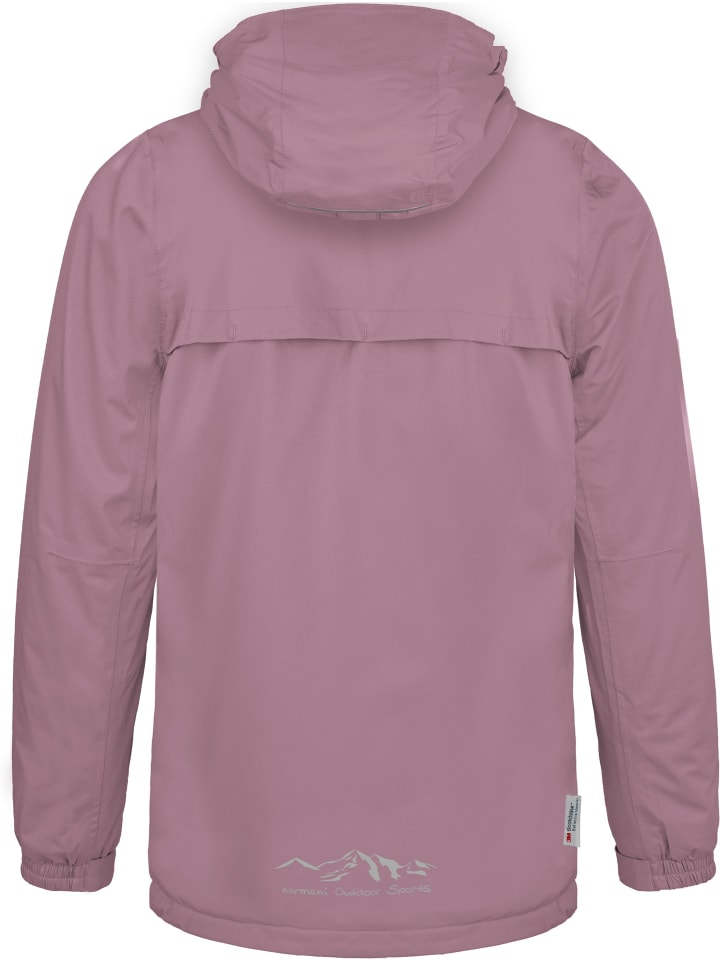 Детская куртка-дождевик с флисовой подкладкой розового цвета Normani Outdoor Sports — фото 3