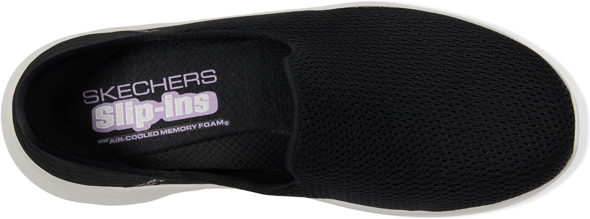 Кроссовки SKECHERS Performance Go Walk Flex Relish Hands Free Slip-Ins, цвет Black/White — фото 2