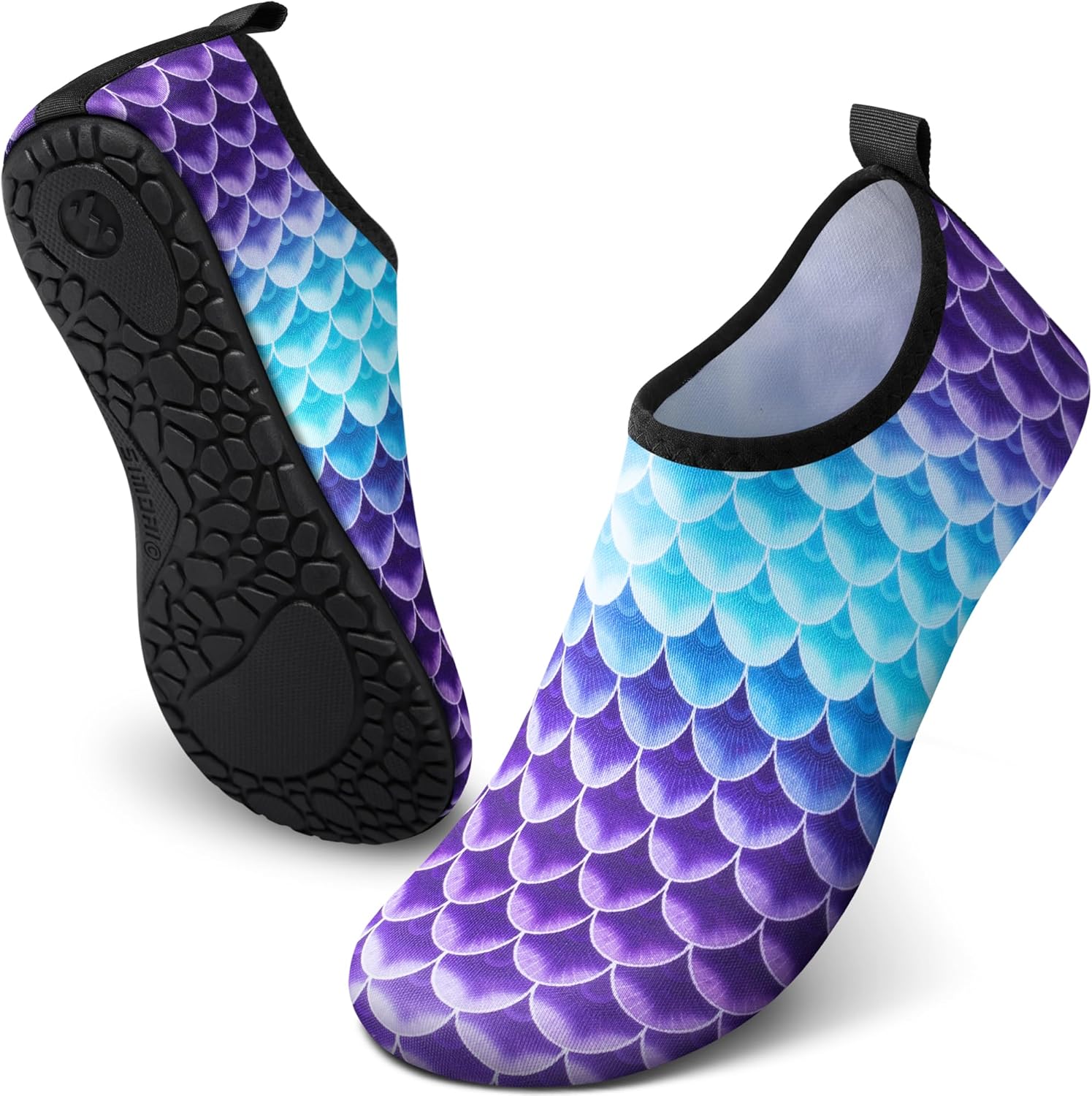 

Водные туфли SIMARI для женщин и мужчин, для плавания, акваноски, аксессуары для пляжа и бассейна, серфинга, реки, лодки, каяка, моря, йоги, упражнений на песке, спортивные аксессуары, 1k-mermaid Scale