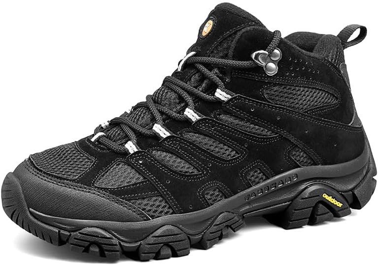 

Кроссовки для походов Qacksv Mens - легкие низкие дышащие кеды для прогулок, треккинга и активного отдыха на природе, черный