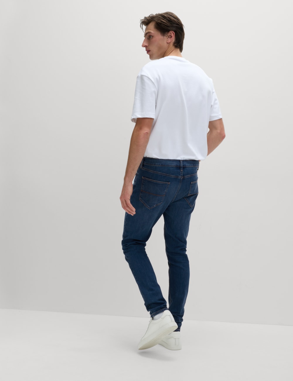 

Джинсы облегающего кроя стретч Marks & Spencer, синий