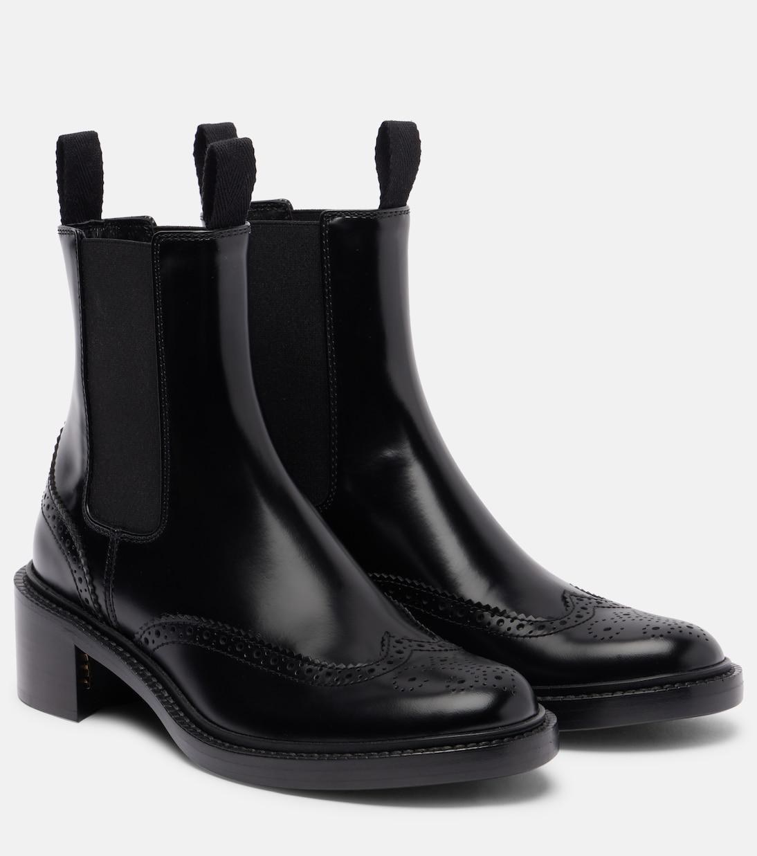 Кожаные ботильоны Vincent 50 Saint Laurent, Noir