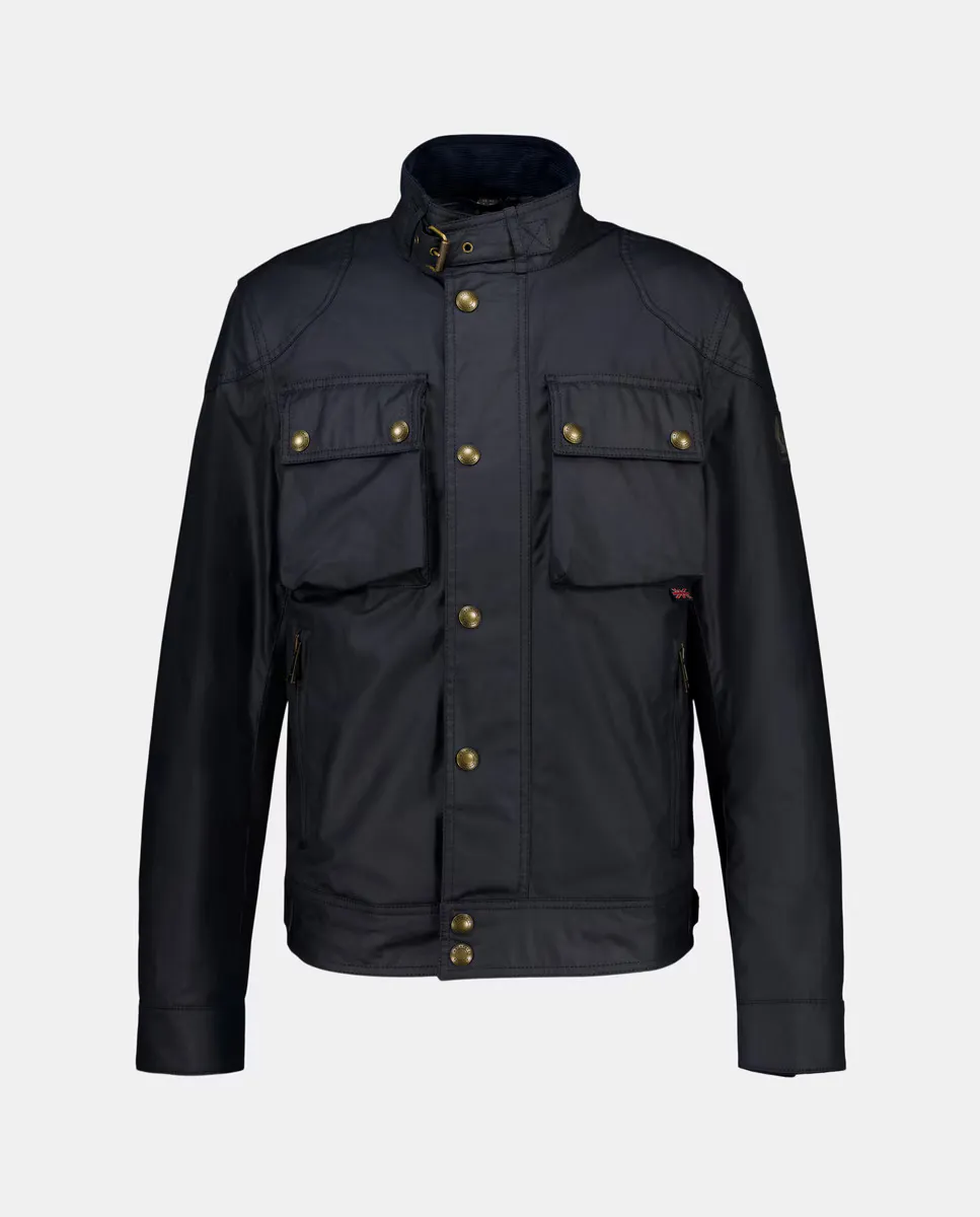 

Мужская косуха из вощеного хлопка Belstaff, темно-синий