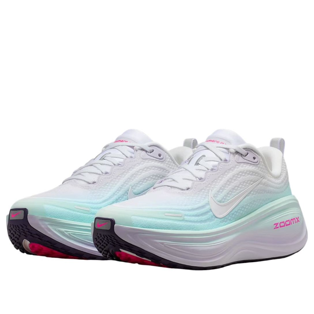 Кроссовки (WMNS) Nike ZoomX Vomero Plus 'White Dark Raisin Glacier Blue Hyper Pink' — фото 2