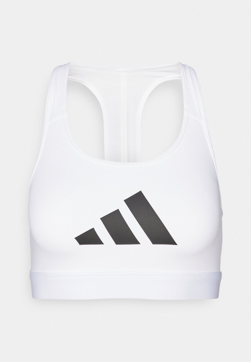 Спортивный бюстгальтер с легкой поддержкой POWERREACT BIG LOGO GRAPHIC BRA adidas, белый — фото 3