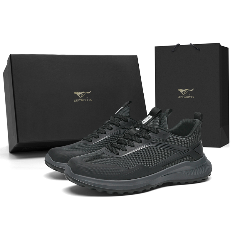 

Низкие повседневные туфли мужские SEPTWOLVES, Black (Standard Leather Shoe Size)