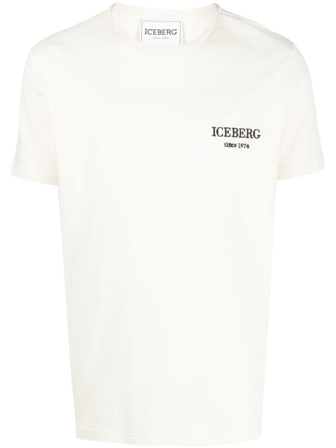 

Футболка с вышитым логотипом Iceberg, бежевый