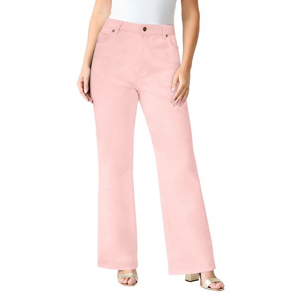 

Женские джинсы plus size классические стрейч с широкими штанинами Roaman'S