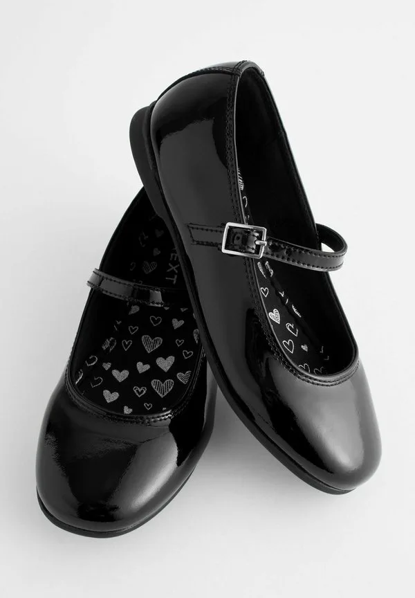 Балетки мэри джейн с ремешком на щиколотке Next, Black Patent — фото 3
