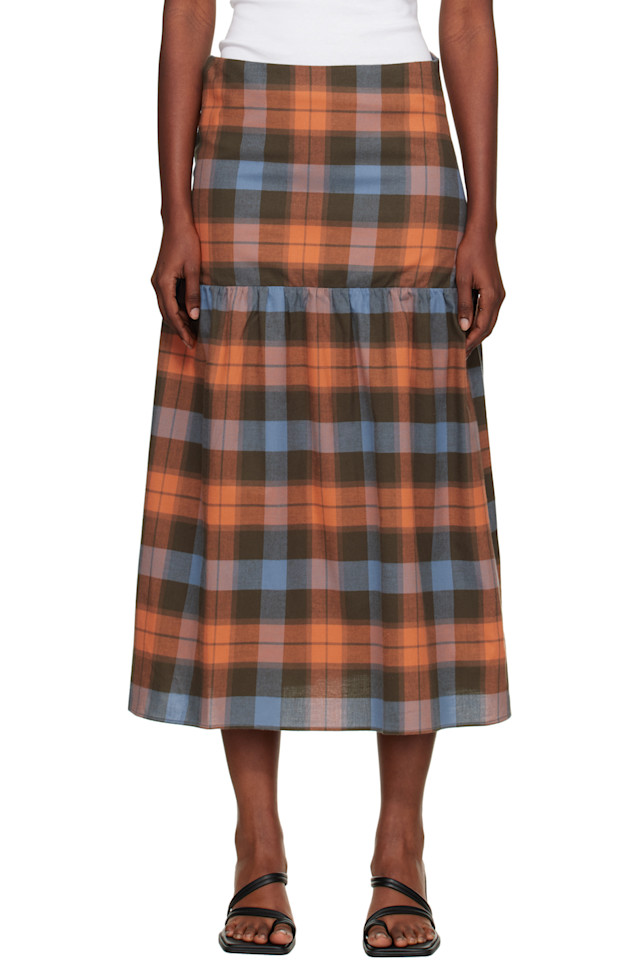 

Юбка макси Garlin Baserange, цвет frame plaid