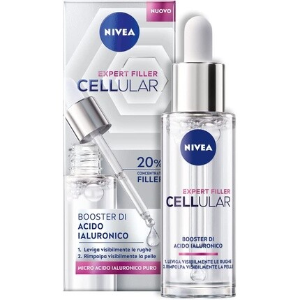 

Nivea Hyaluron Cellular Filler Booster Антивозрастная эссенция 30 мл Увлажняющая и укрепляющая сыворотка для лица, Beiersdorf