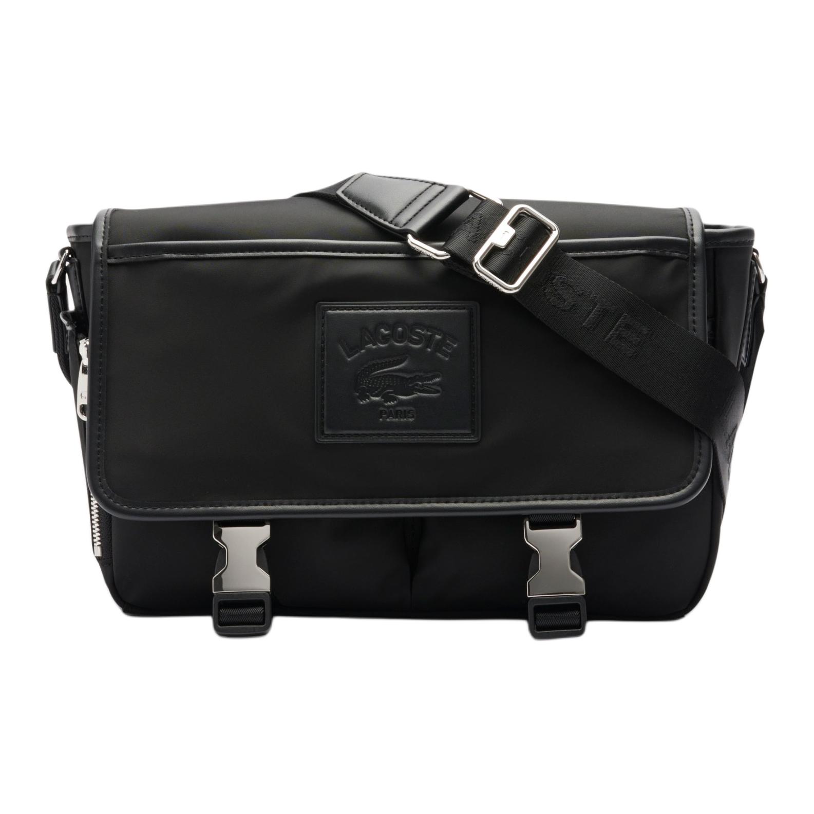 

LACOSTE Нейлоновая сумка через плечо, Black