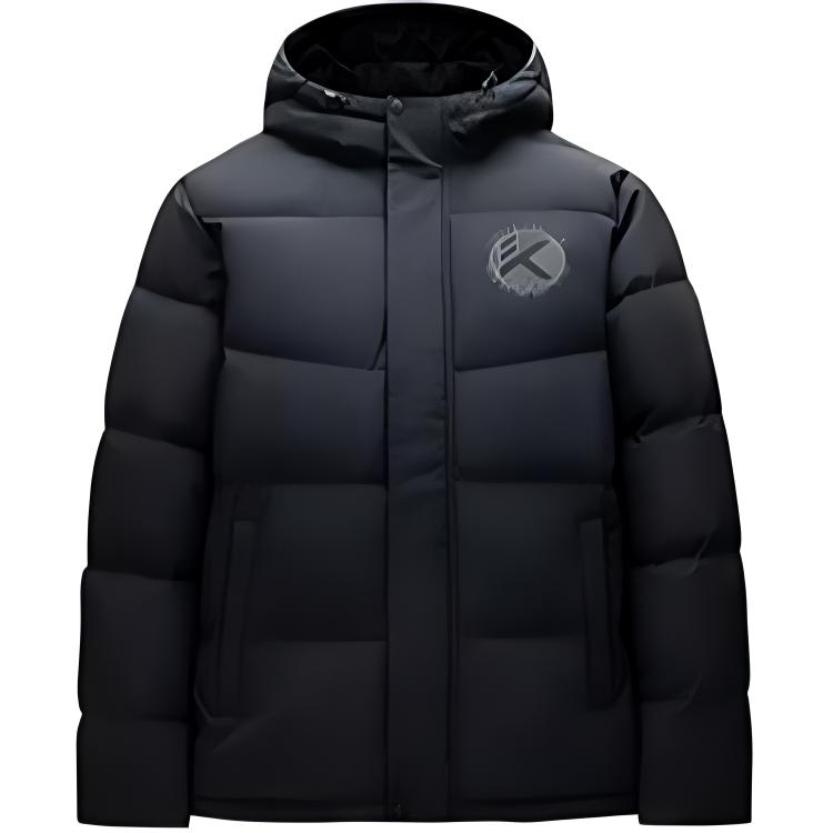 

ANTA Баскетбольная коллекция пуховик мужской базовый черный, Basic Black