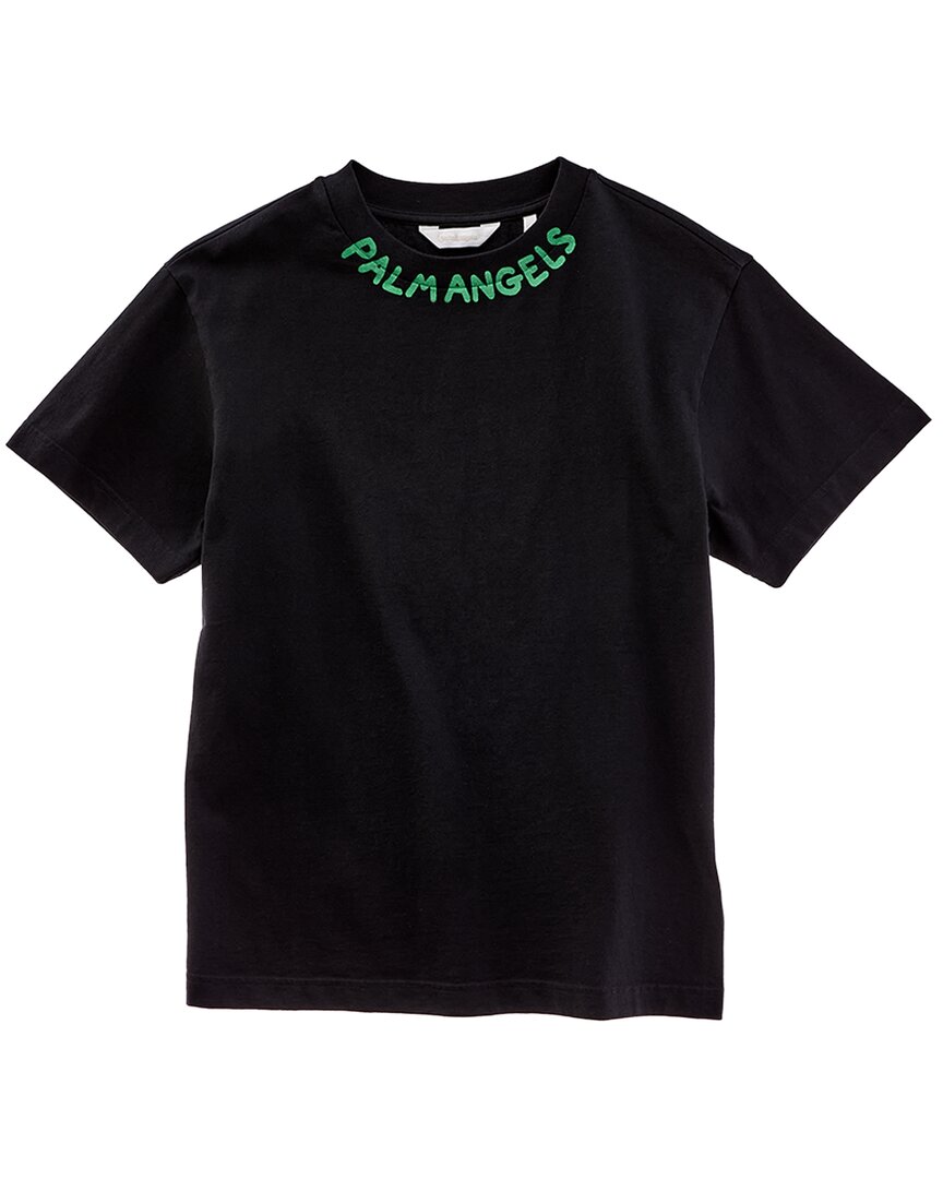 

Сезонная футболка с логотипом Palm Angels, черный
