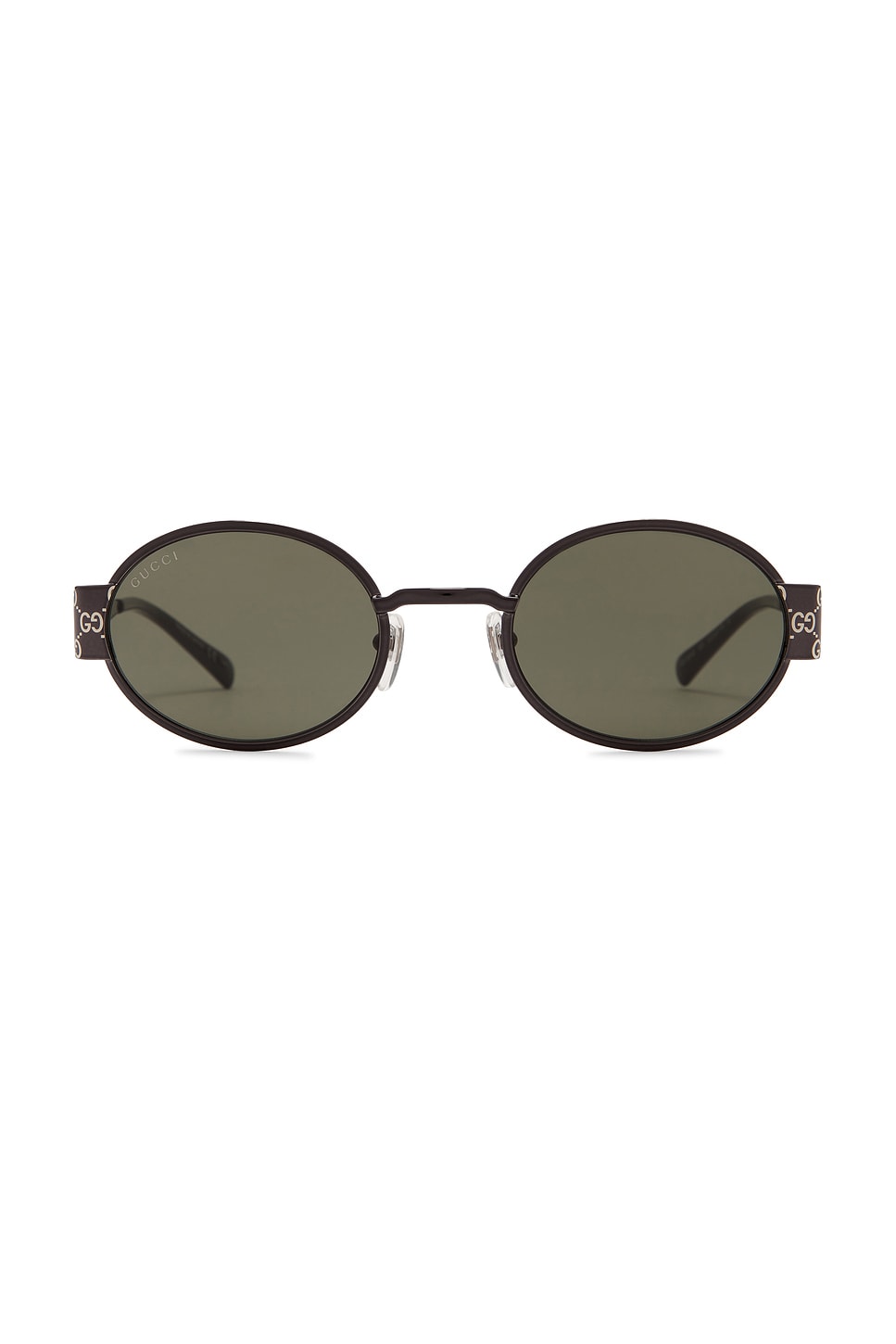

Овальные солнцезащитные очки Gucci, black