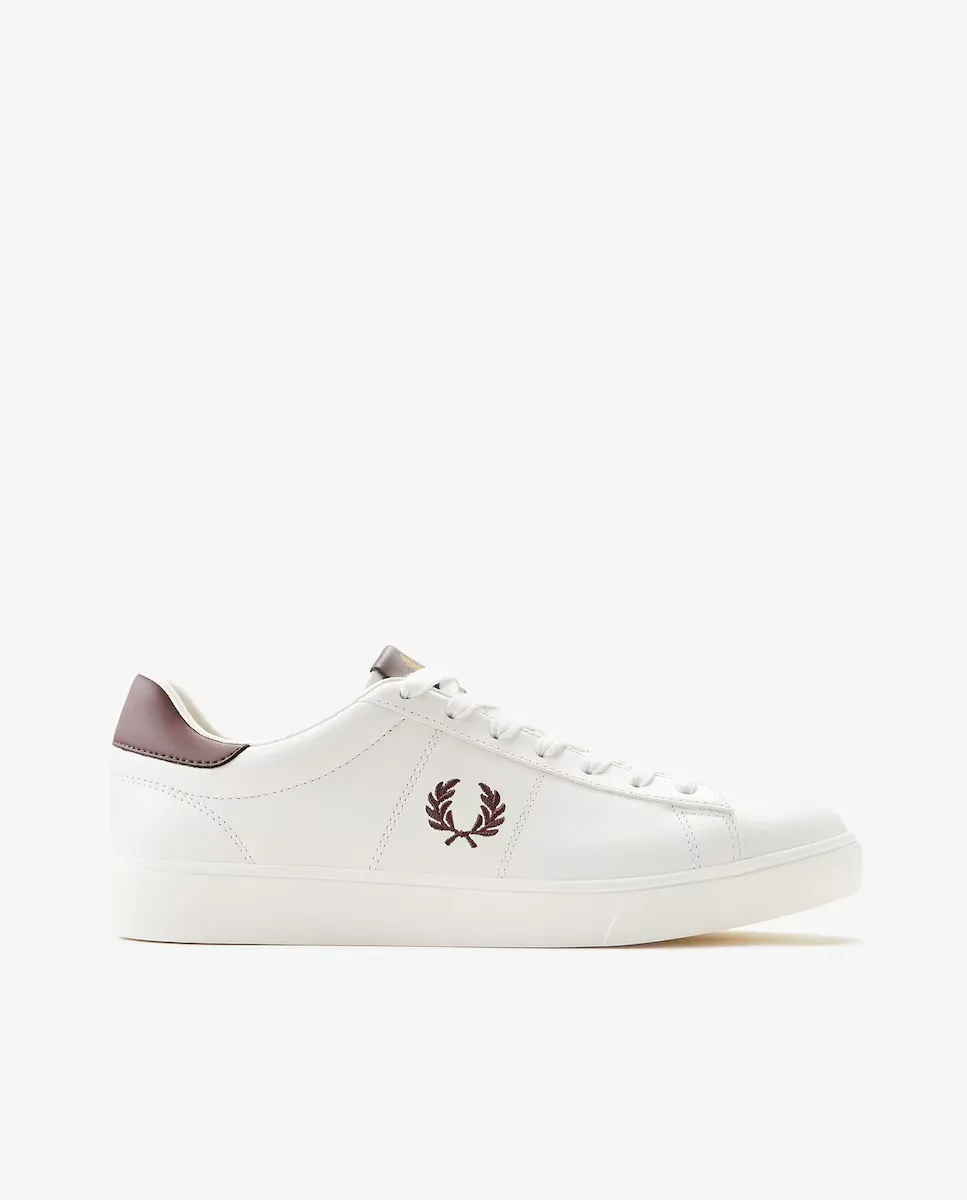 

Мужские кожаные кроссовки со шнурками и логотипом Fred Perry, белый