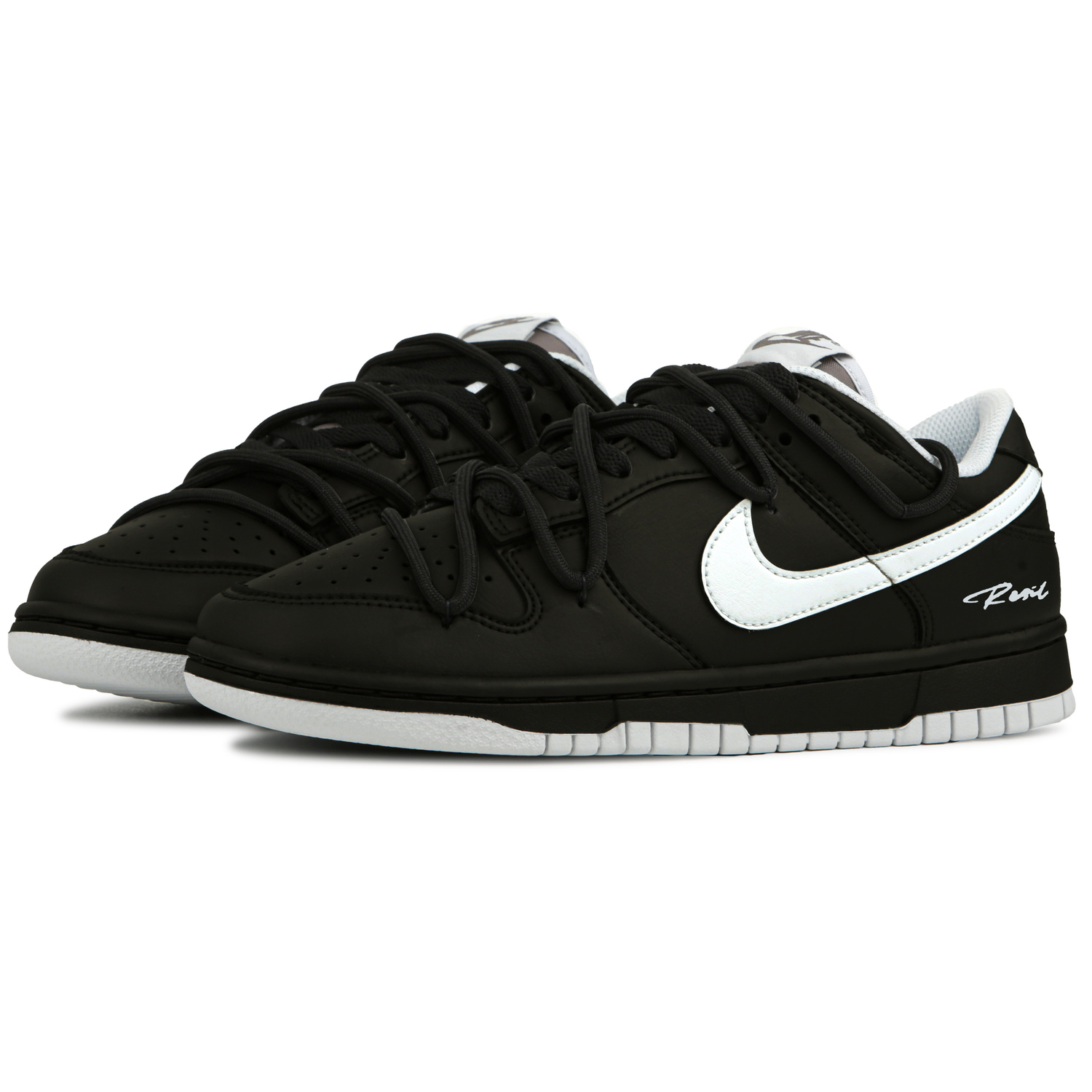 Кроссовки для скейтбординга Dunk Abrasion Resistant Low top Unisex Nike, черный — фото 4