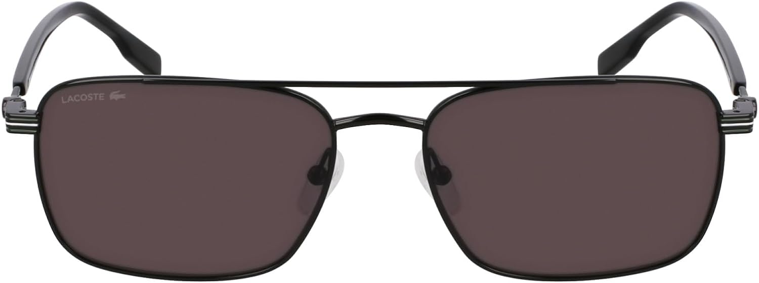

Lacoste мужские L264s прямоугольные солнцезащитные очки, Black