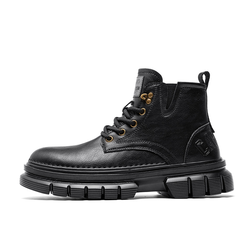 

Модные и стильные рабочие высокие ботинки Martin Boots для мужчин CARTELO, Black