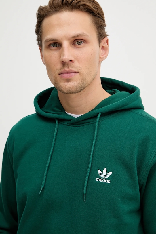 Толстовка essentials Adidas Originals, зеленый — фото 4