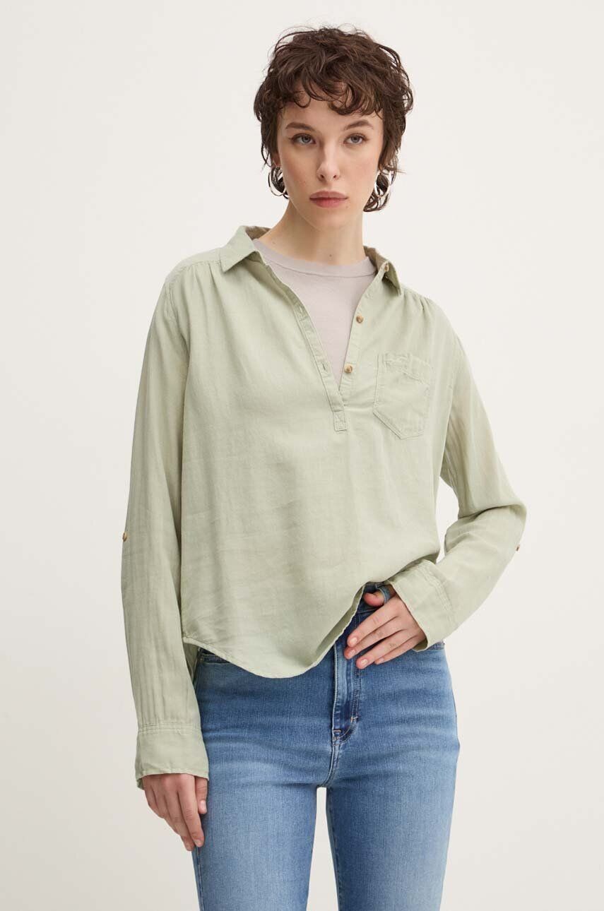 

Хлопковая рубашка Hollister Co., зеленый