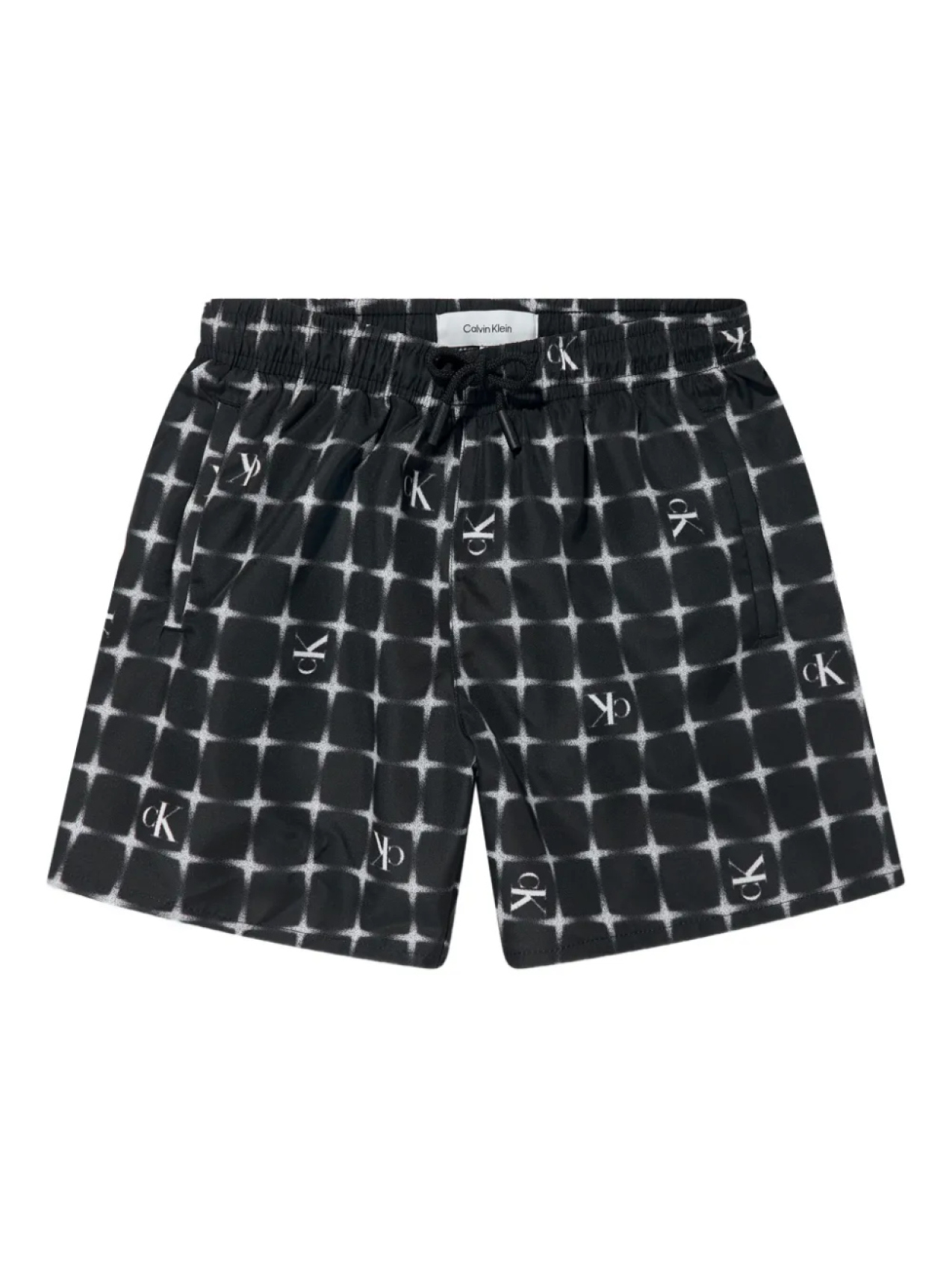 

Шорты для плавания с монограммой CK Calvin Klein Kids, черный