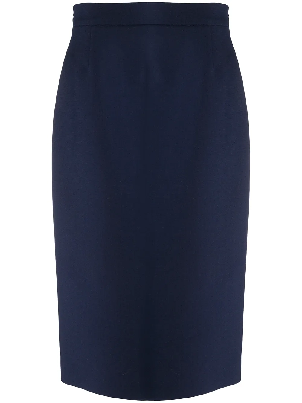 

Юбка миди прямого кроя Prada, синий