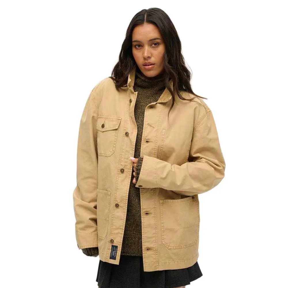 

Куртка Superdry Merchant Cotton Work, бежевый