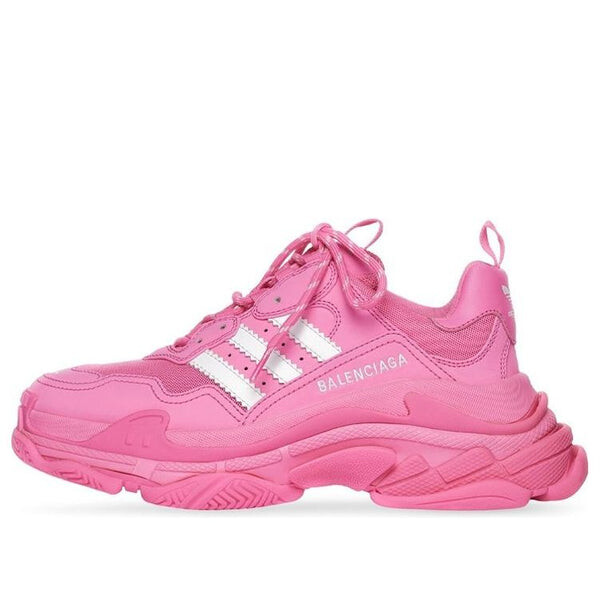 Кроссовки triple s sneaker x adidas 'neon pink' Balenciaga, розовый