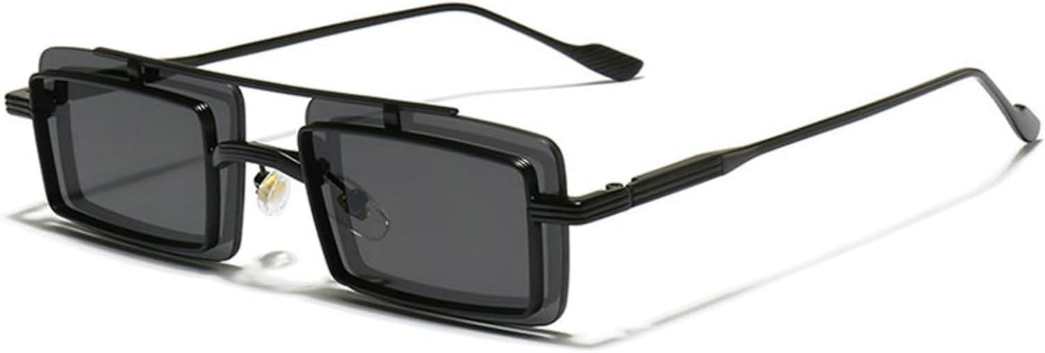 

Солнцезащитные очки Willochra в винтажном стиле 90-х годов, прямоугольной формы, модные маленькие квадратные солнцезащитные очки в стиле ретро, ​​узкая золотая оправа, черные очки, C4