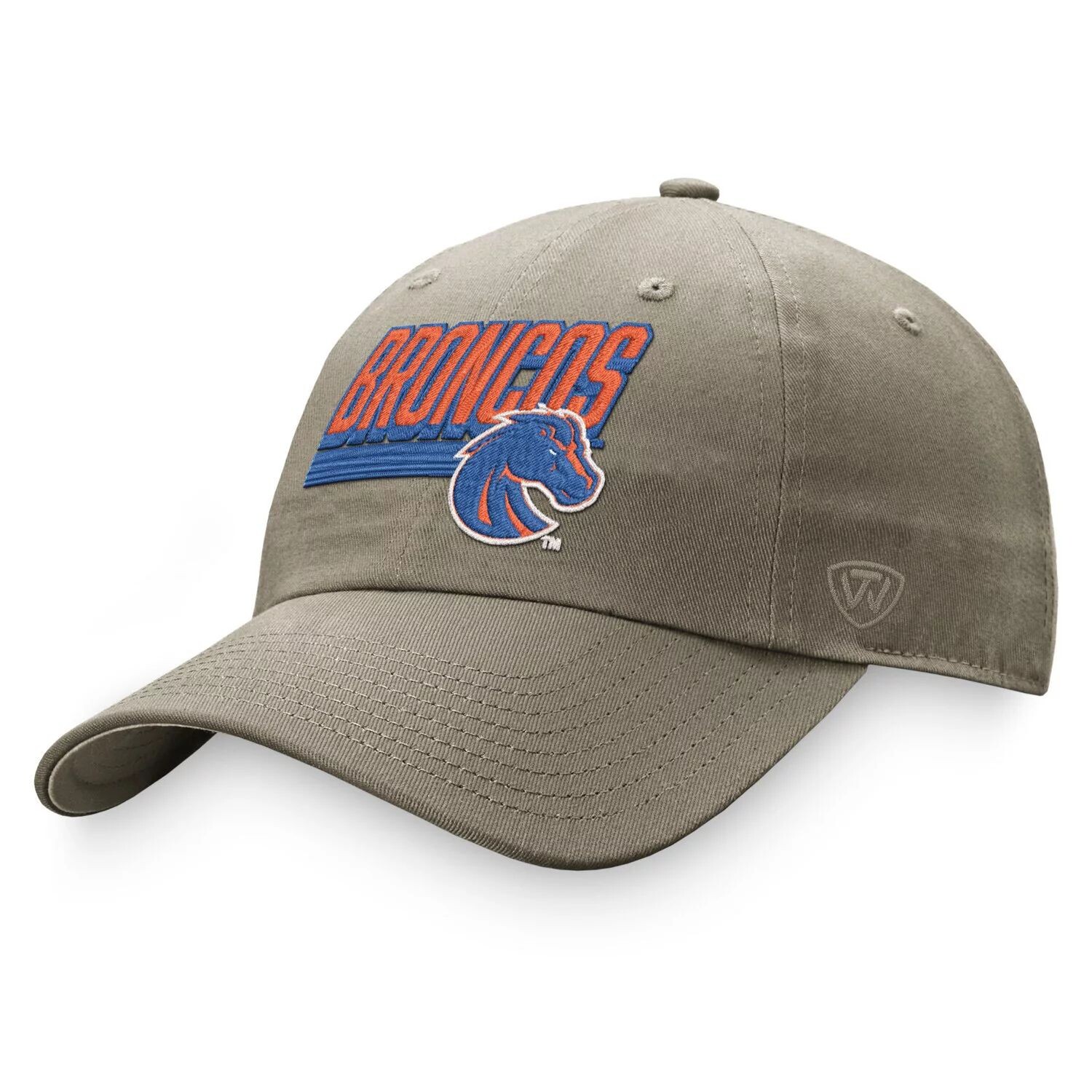 

Мужская регулируемая шляпа Top of the World цвета хаки Boise State Broncos Slice