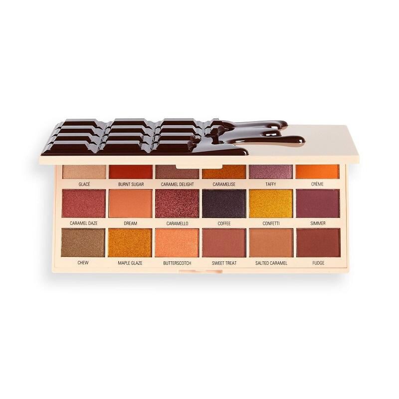 

Тени для век Chocolate Paleta De Sombras Revolution Make Up, цвет caramel nudes