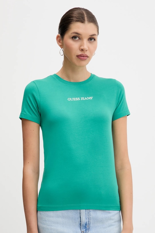 

Футболка Guess Jeans, бирюзовый, Зеленый, Футболка Guess Jeans, бирюзовый